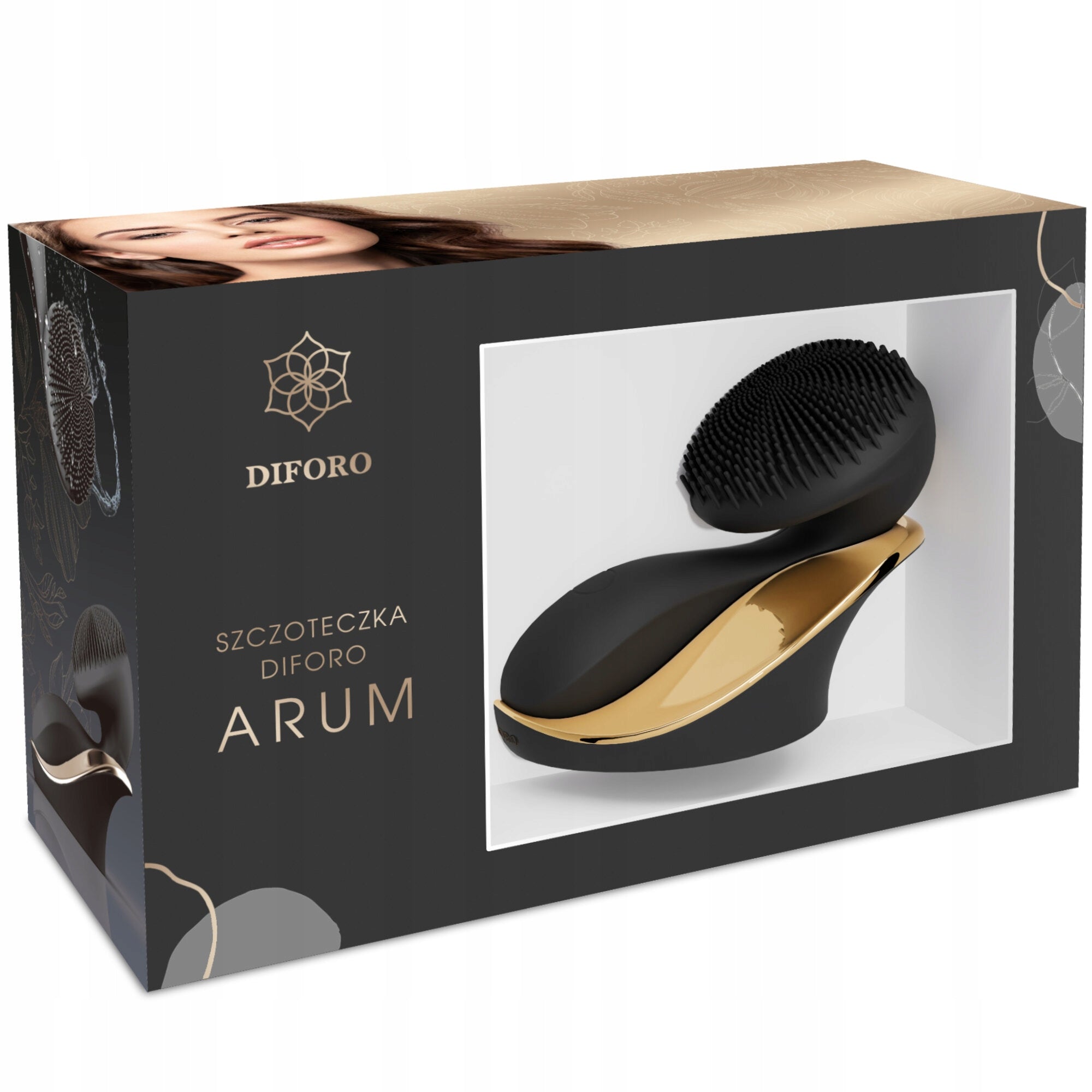 Toothbrush DIFORO Arum Black and gold Dominant color black