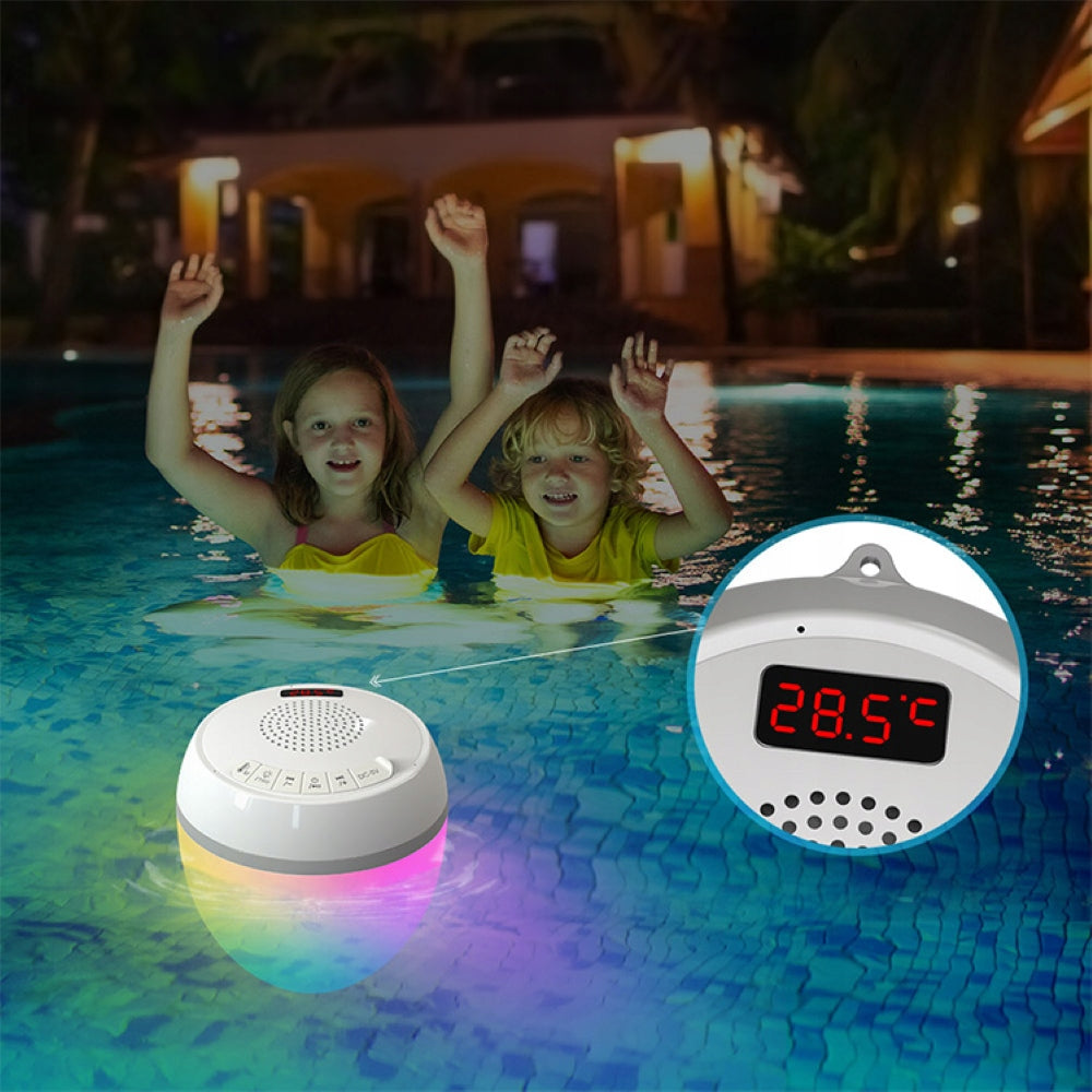 Topool HK703 Bluetooth IP68 Floating Pool Speaker, LED + Thermometer Certificates of conformity CE WEEE