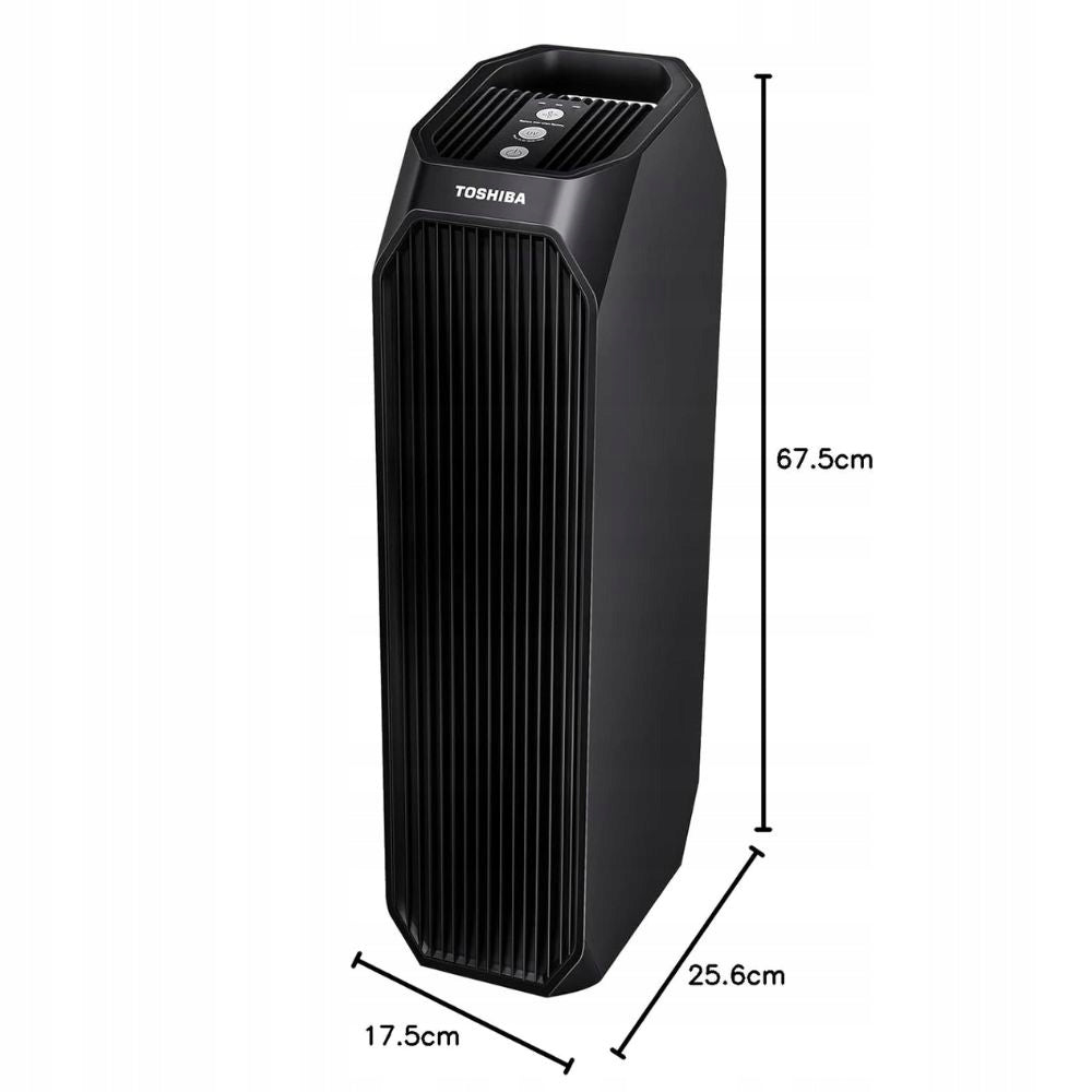 Toshiba CAF-Z45 Air Purifier with HEPA Filter Floor Fan Dominant color black