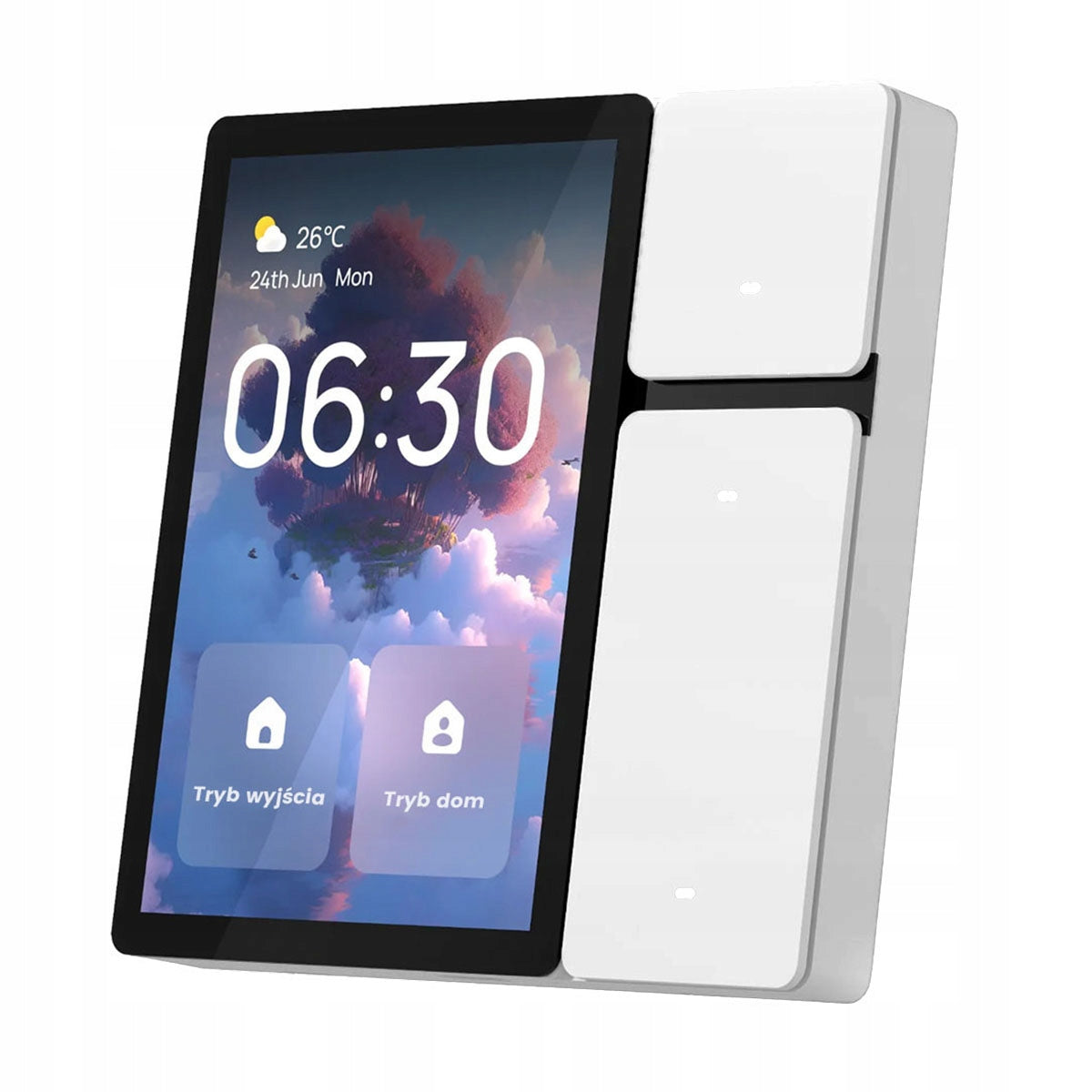 Touch Function Panel 3,5" BT Mesh Gateway 3 Buttons WiFi Remote Control IR TUYA Batteries included no