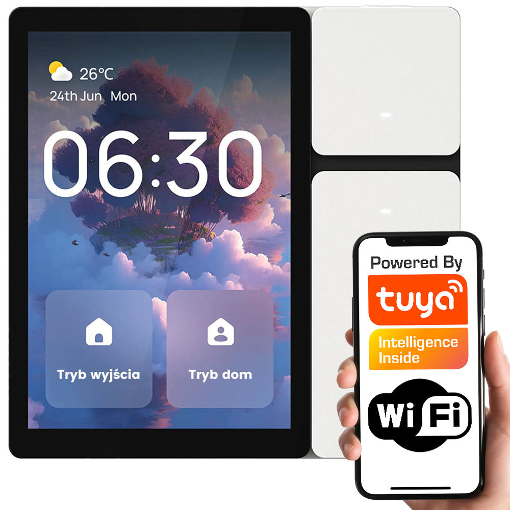 Touch Function Panel 3,5" BT Mesh Gateway 3 Buttons WiFi Remote Control IR TUYA