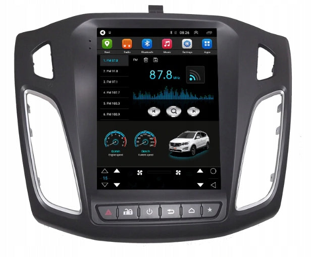Touch radio navigation Android 12 TESLA Ford Focus MK3 2010-2018 Model RADIO ANDROID GPS FORD FOCUS MK3 2011-2019