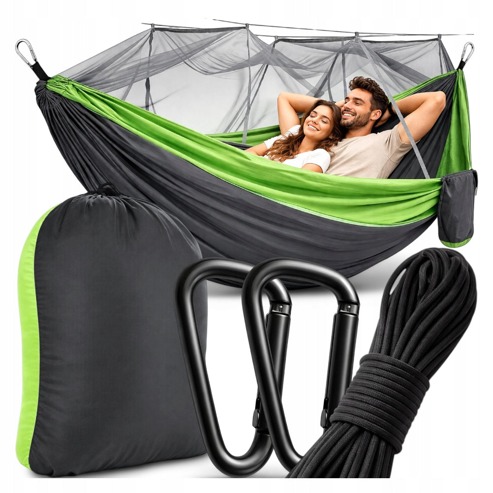 Tourist Hammock with Mosquito Net Survival Traveler for Camping Bushcraft Tarp