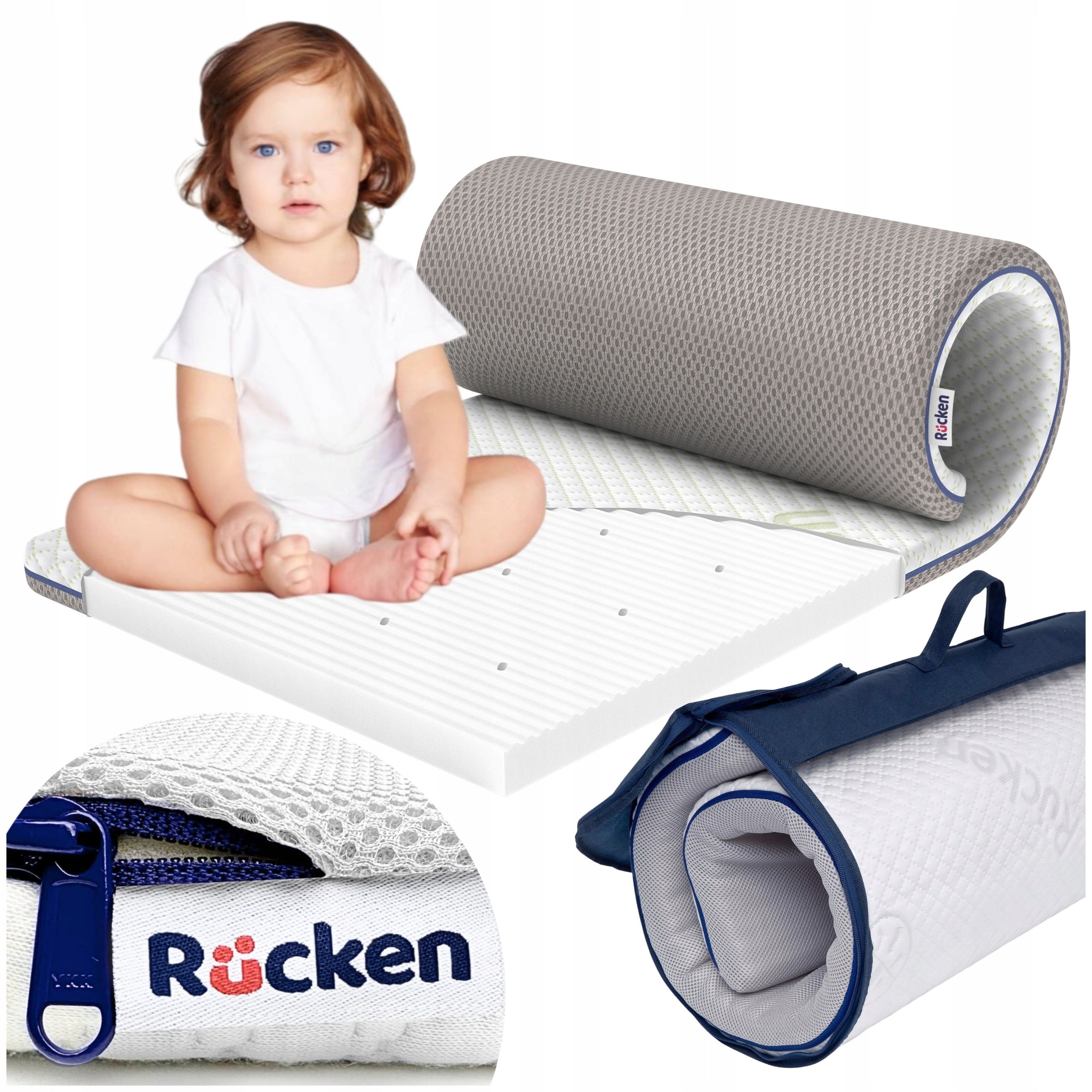 Tourist Mattress 120x60 Medium Hard for Bed 60x120 Thick Foam