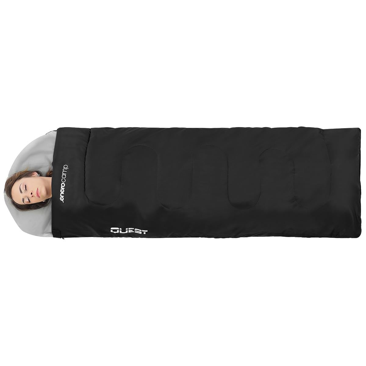 Tourist Sleeping Bag with Hood ENERO QUEST Mummy Quilt 2in1 Lightweight Cover Brand enero camp