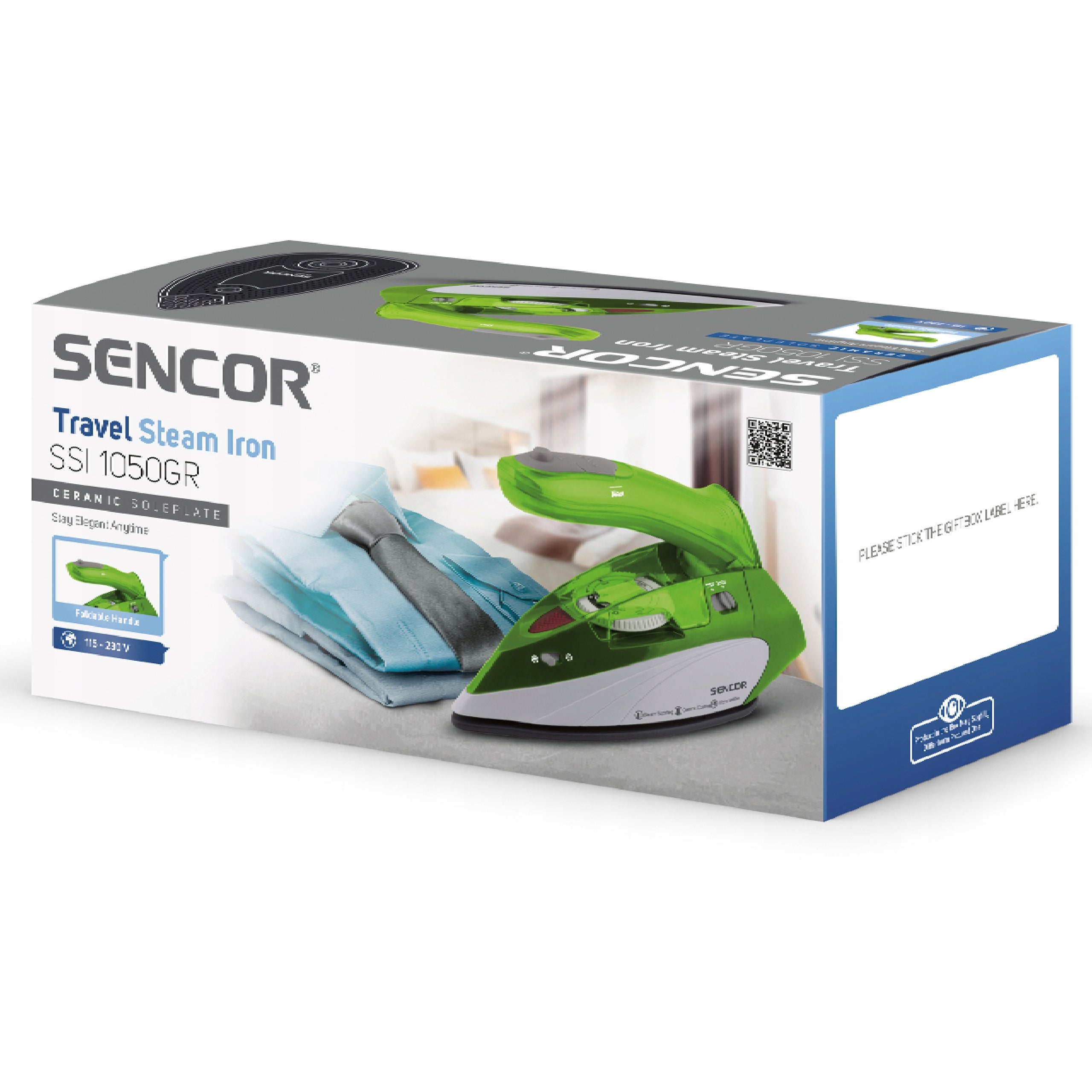 Tourist Steam Iron Sencor SSI 1050GR 1100W Packaging status original