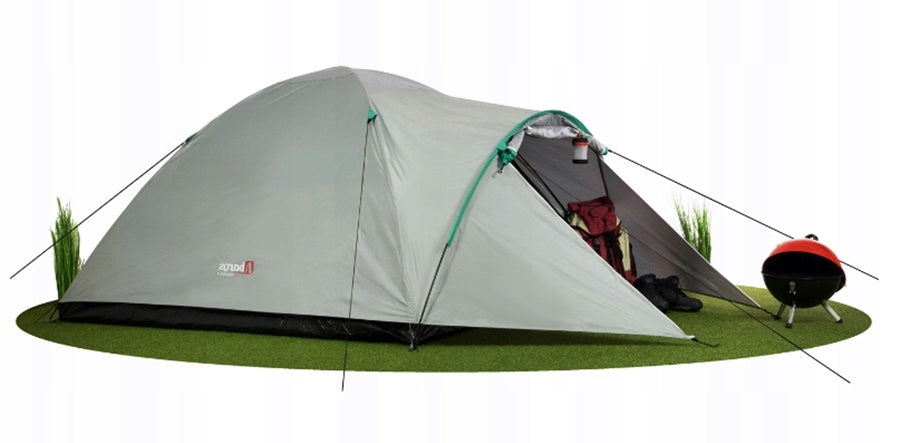 Tourist Tent 4 Person 3000 mm waterproof Tropical MALWA AbarQs Color multicolor