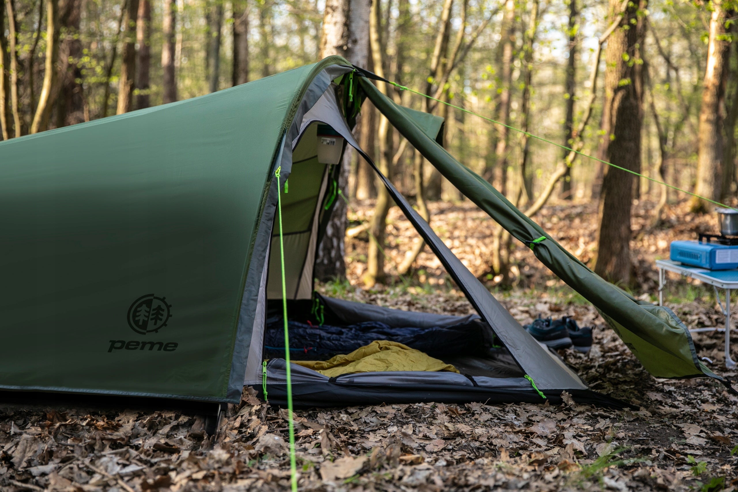Tourist Tent Expedition Peme 2.47kg Camping 2 Person Vestibule Waterproofness 4000 mm