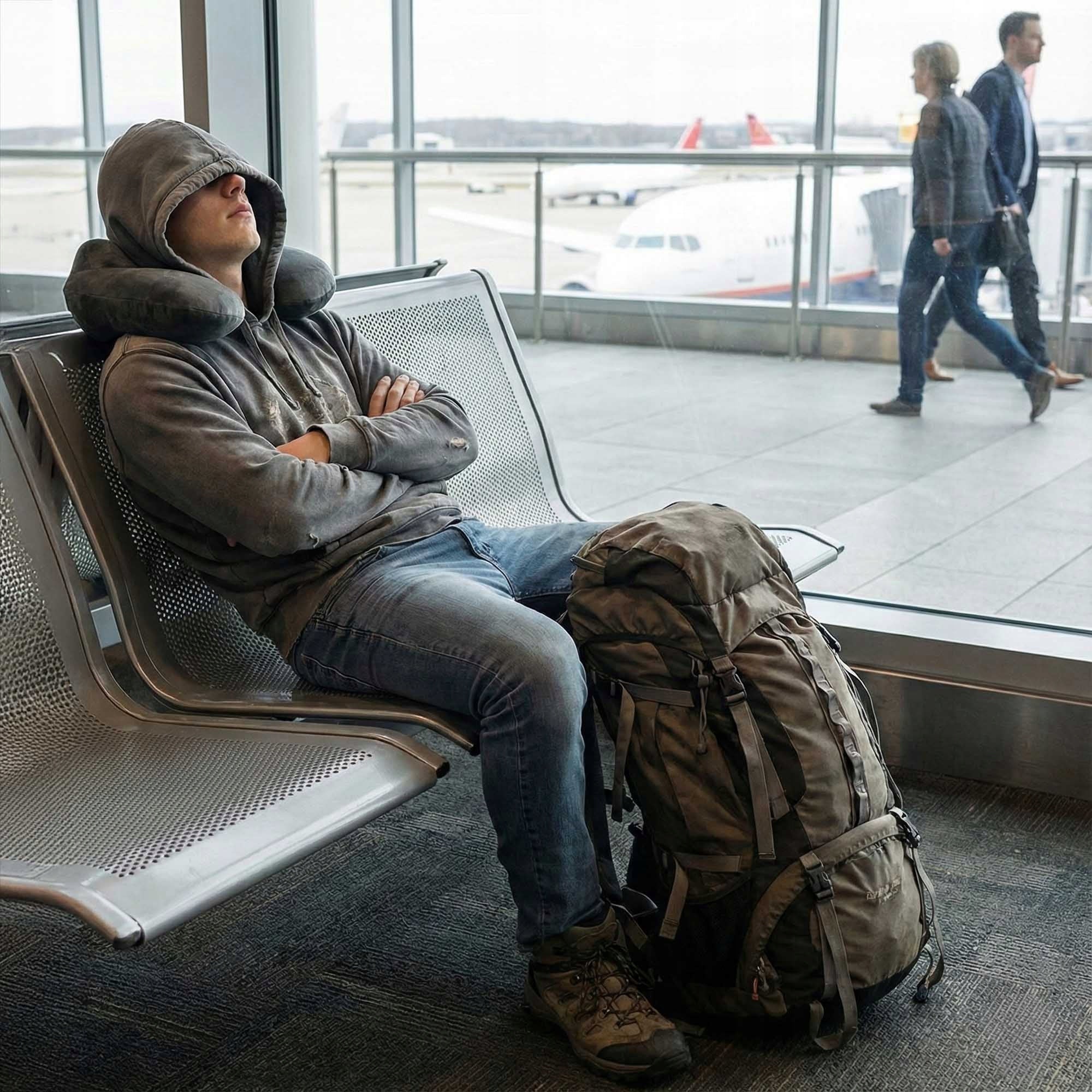Tourist Travel Pillow Inflatable for Airplane Rogal for Neck Sleeping Brand Vitolog