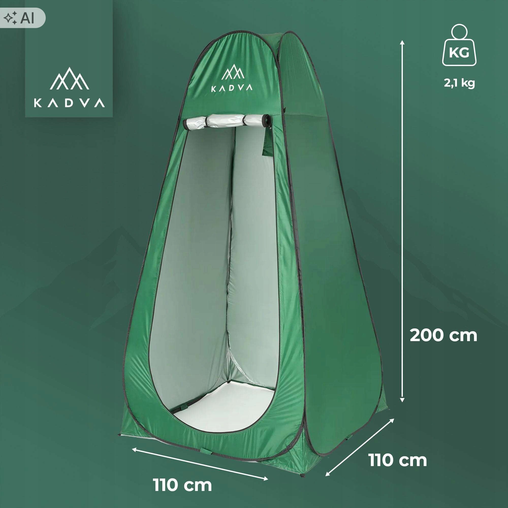 Tourist changing room KADVA Sedo folding green SELF-FOLDING Manufacturer code ATB-B6B010-BK