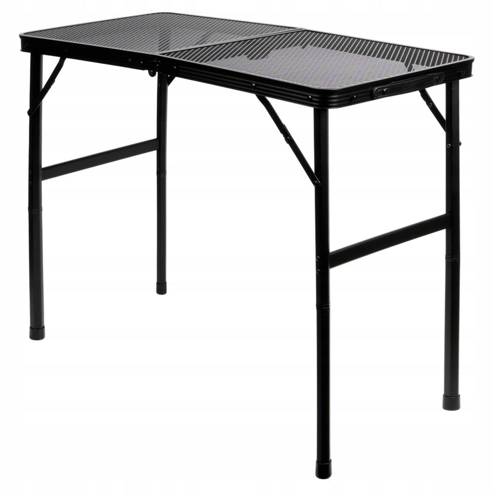 Tourist table folding aluminum black 2in1 80x40x37/66 cm Brand Vilde