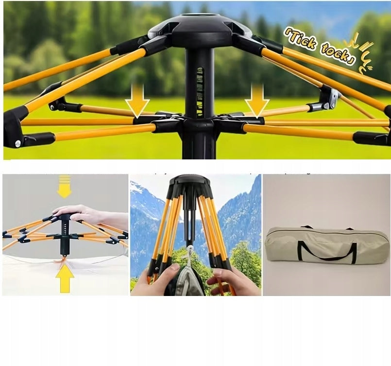 Tourist tent automatic 240x240x160cm 6 person self-folding Number of people 6