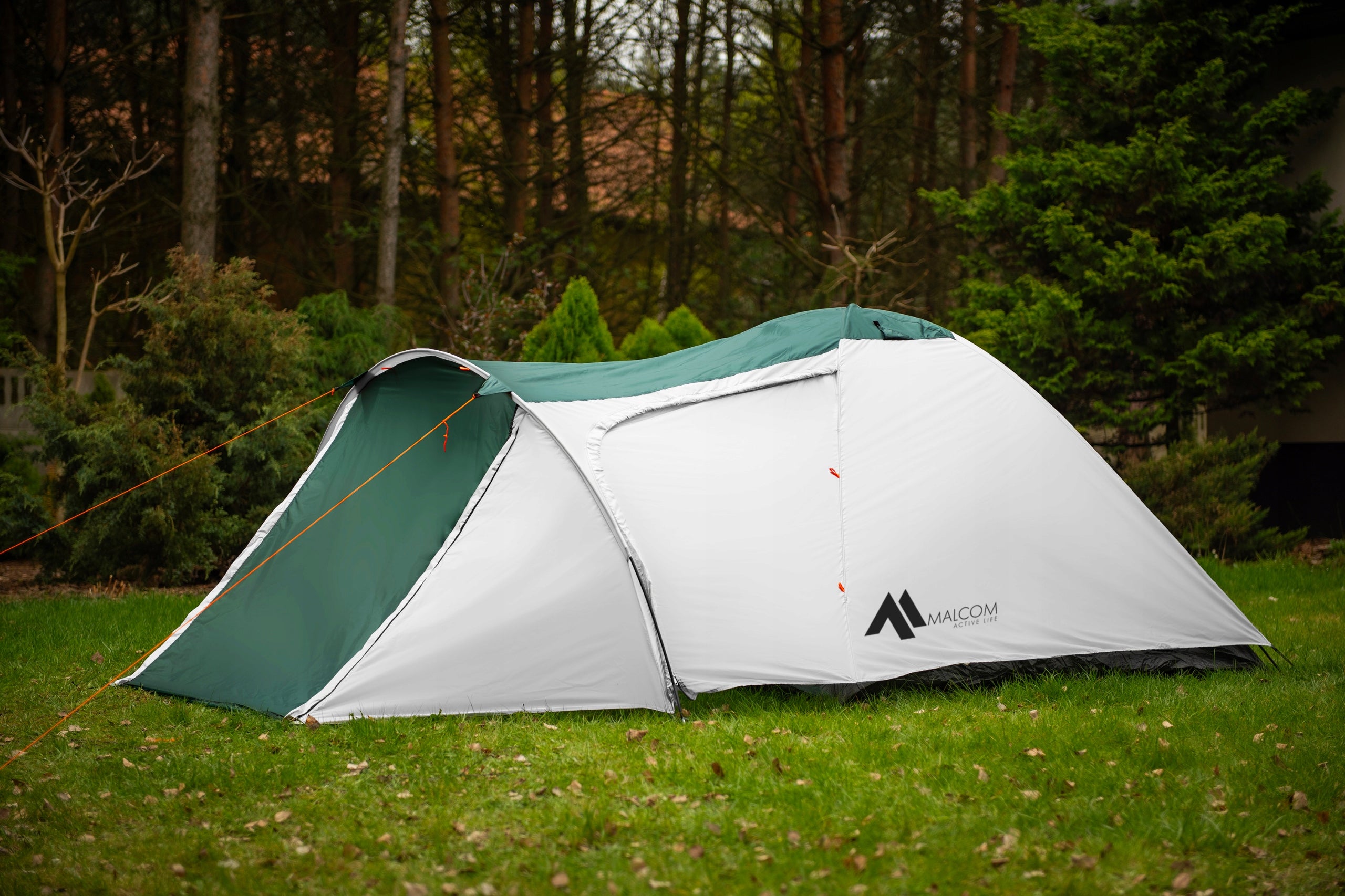 Tourist tent malcom 4-person single-coating with vestibule 2000 mm Brand Malcom
