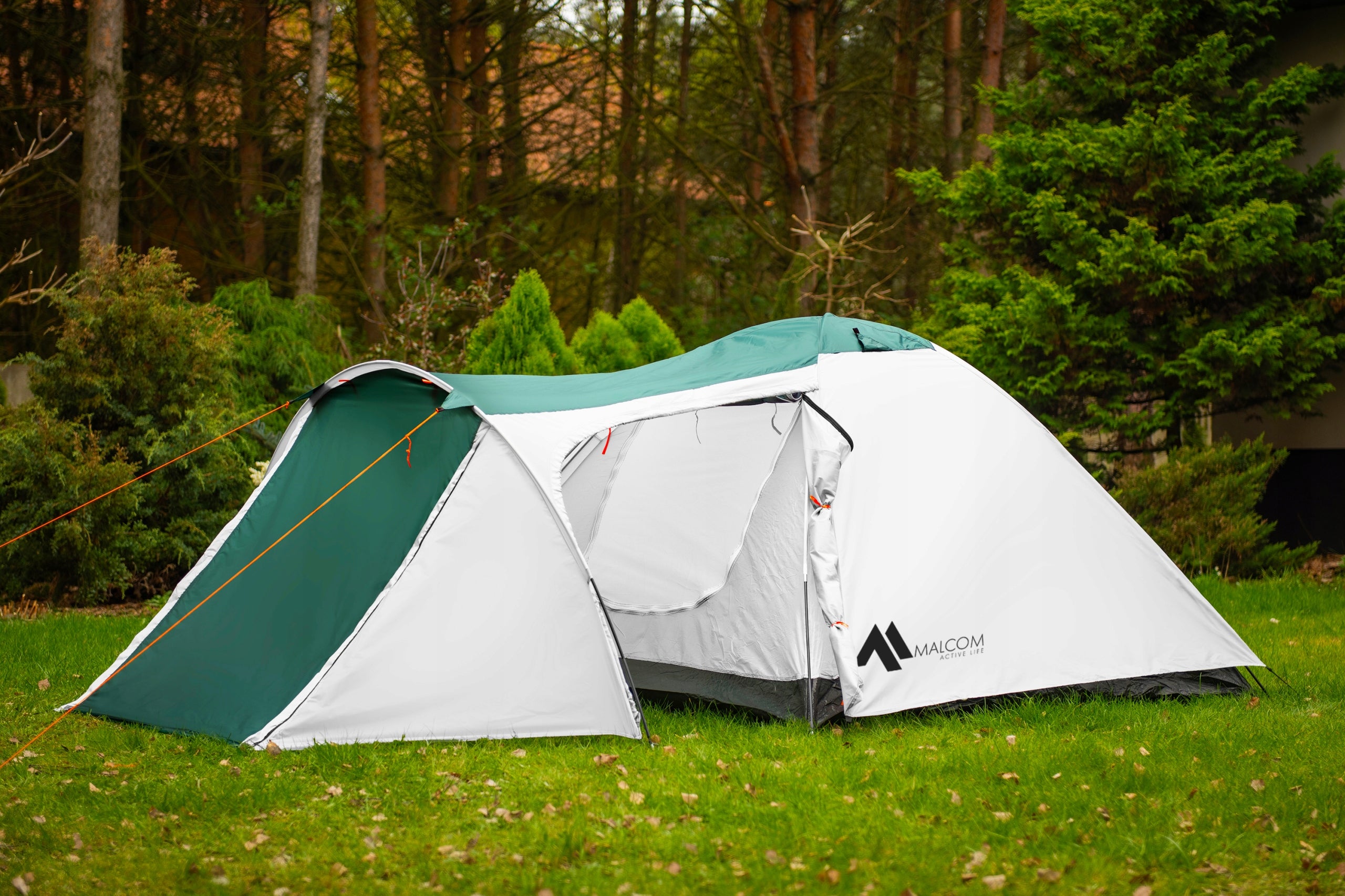 Tourist tent malcom 4-person single-coating with vestibule 2000 mm Manufacturer code SDH102