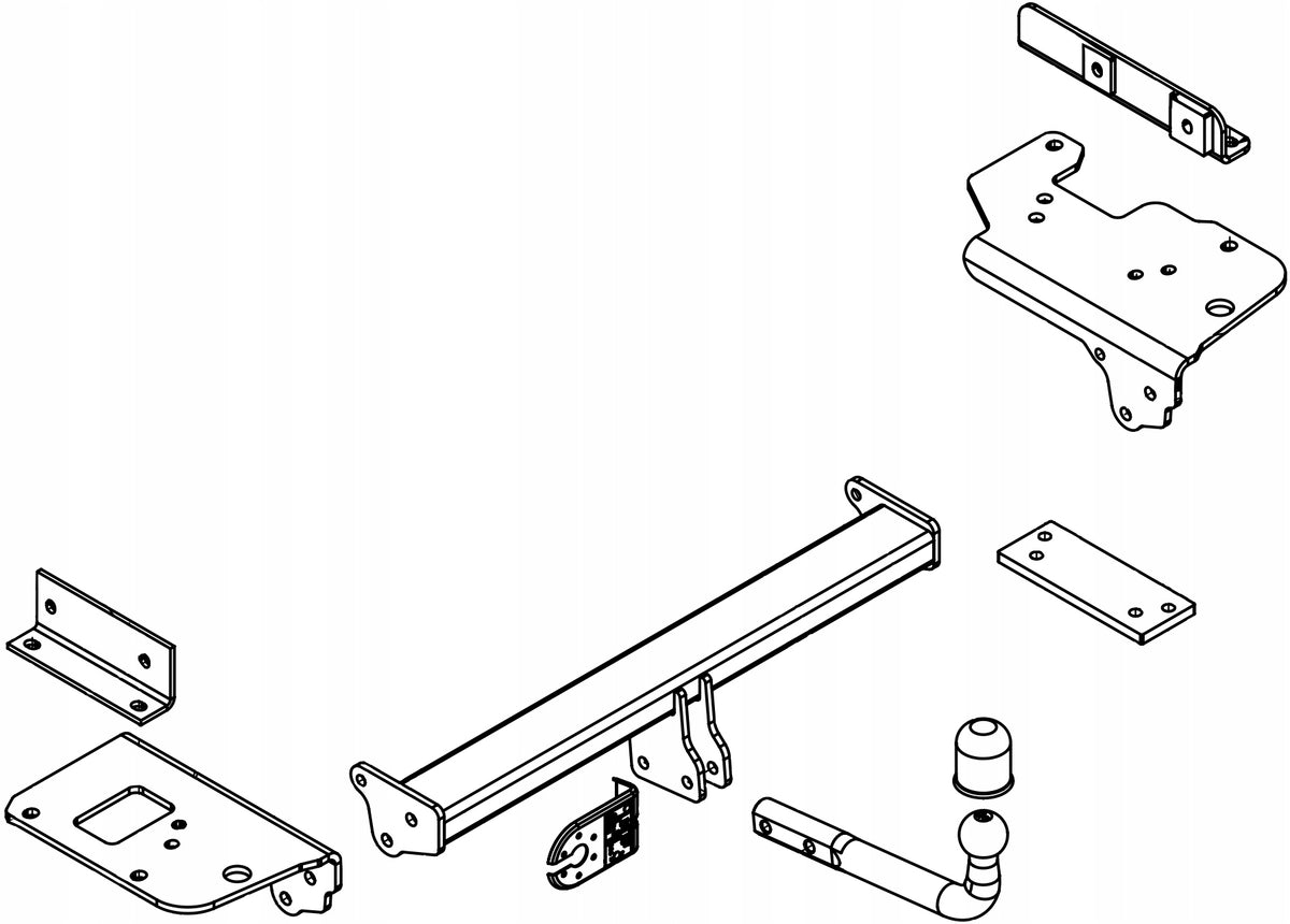Towbar+WIAZKA7pin Kia SPORTAGE II -JE KM- Packaging status original