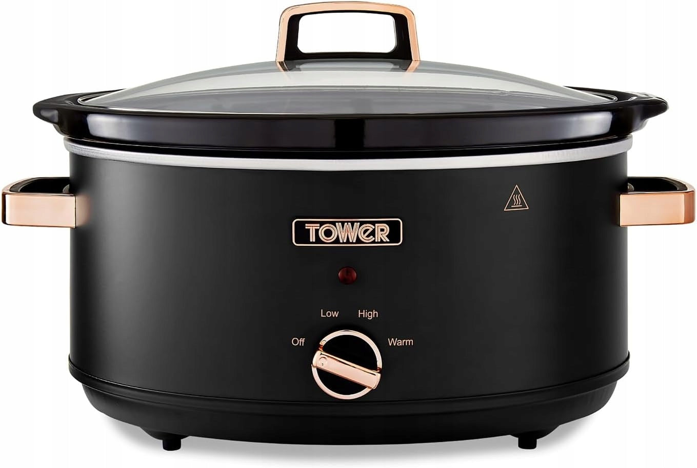 Tower T16043BLK slow cooker 6,5L 300W 3 levels black and rose gold Brand Tower