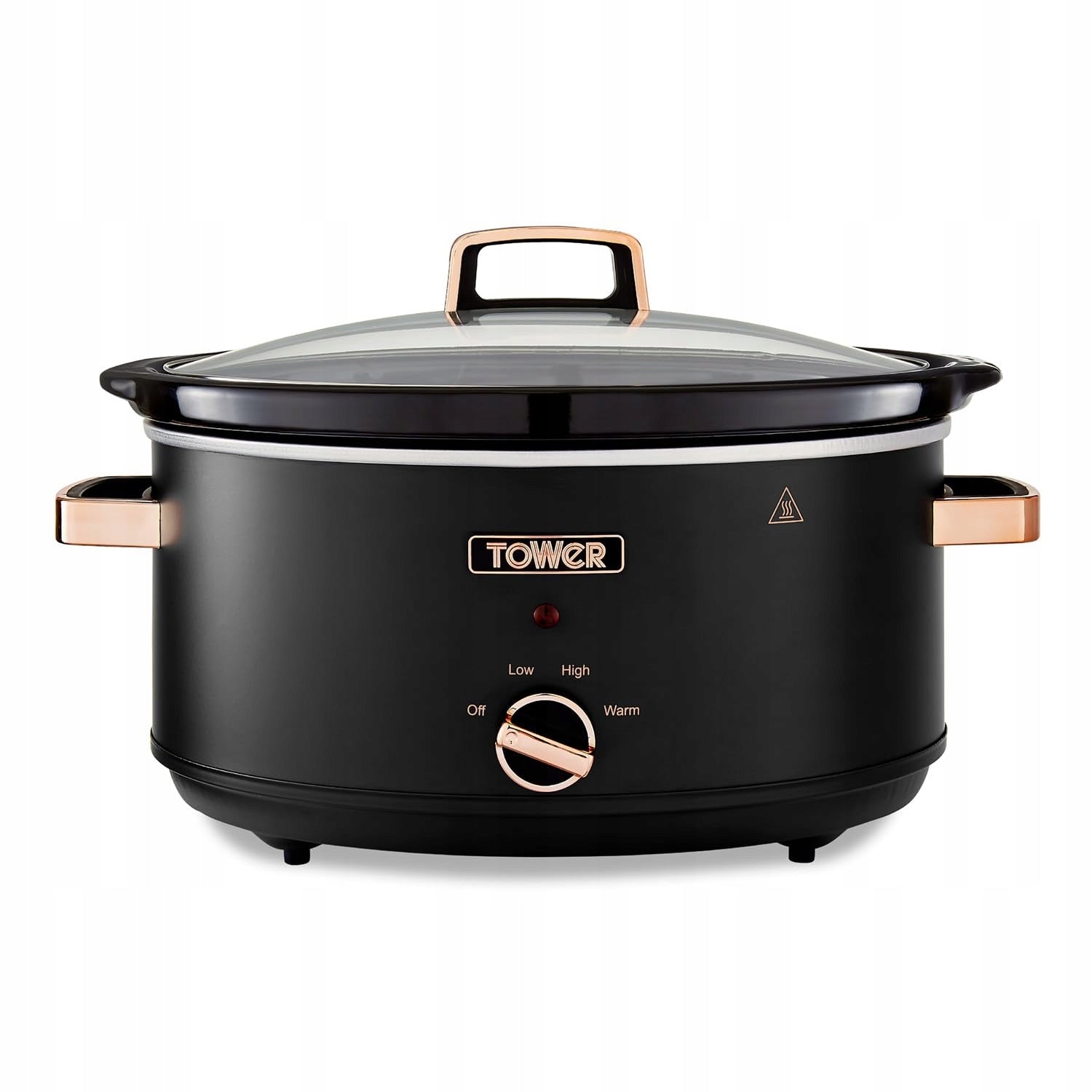 Tower T16043BLK slow cooker 6,5L 300W 3 levels black and rose gold