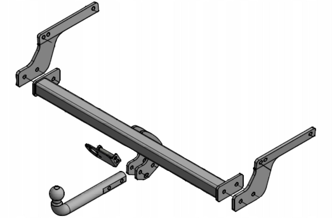 Towing Hook Dacia Duster I 2 II 1 SUV od2010r harness 13pin 1600kg Packaging status original