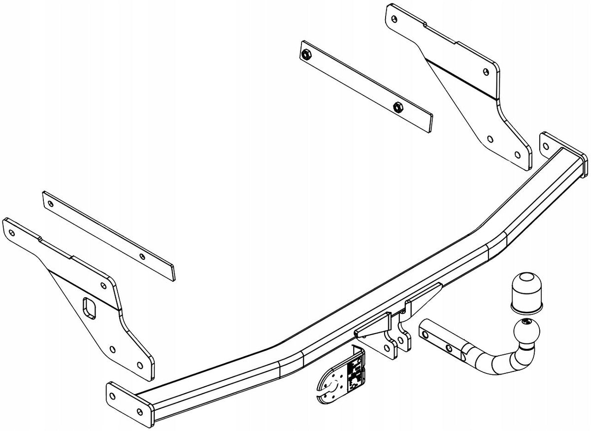 Towing Hook Imioła Hak-Pol Unscrewable 7 Pin for Ford Focus II Combo Manufacturer's catalog number E-036