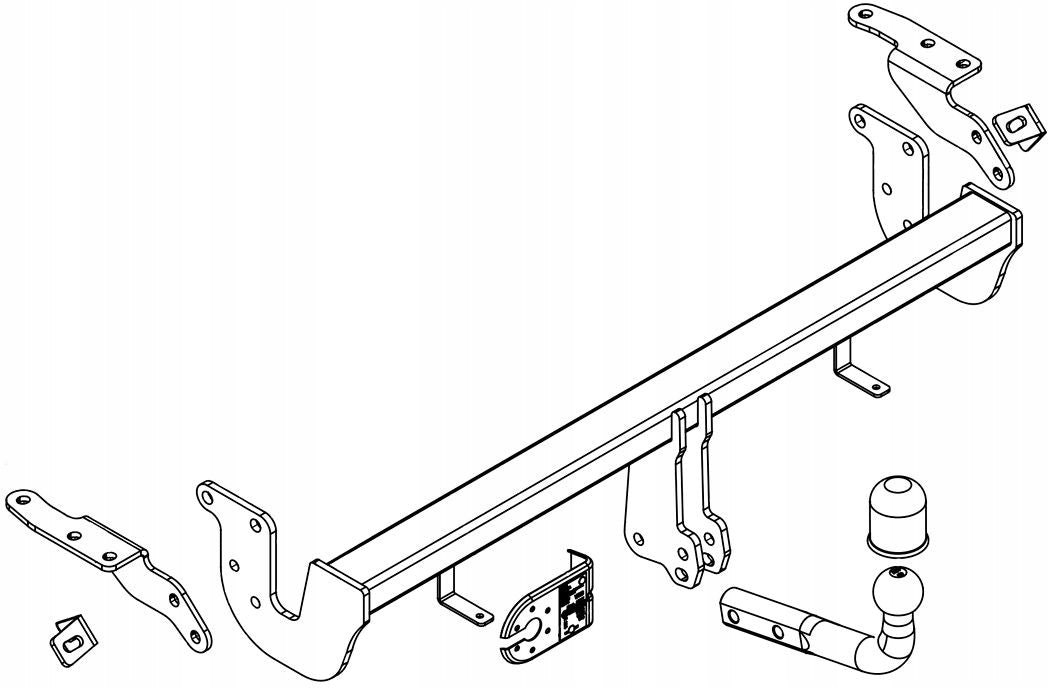 Towing Hook + Module 7 PIN MITSUBISHI ASX 2010-2022 (APV/MPV) 2WD 4WD AWD Packaging status original