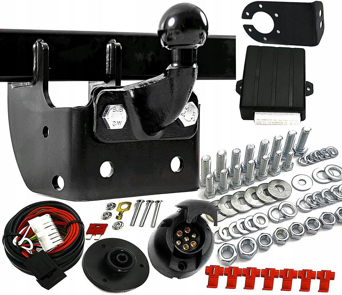 Towing Hook + Module 7pin Renault MASTER 3 from 2010r Packaging status original