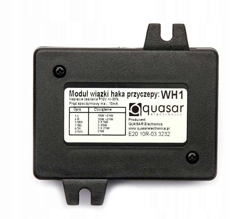 Towing Hook Module (Without Beam) Quasar WH1 7 pin Manufacturer's catalog number WH1-PRO-G7