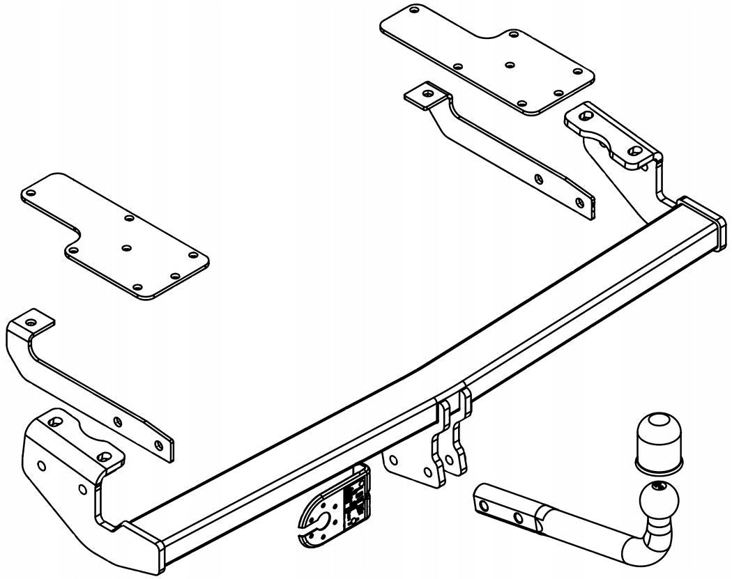 Towing Hook Suzuki SX4 2006-2014 1250kg Manufacturer's catalog number F/026 AH