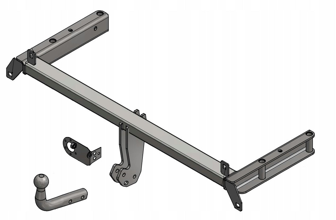 Towing hook Audi A4 B5 Sedan from 1996r beam 7-pin Pull 2000kg Packaging status original