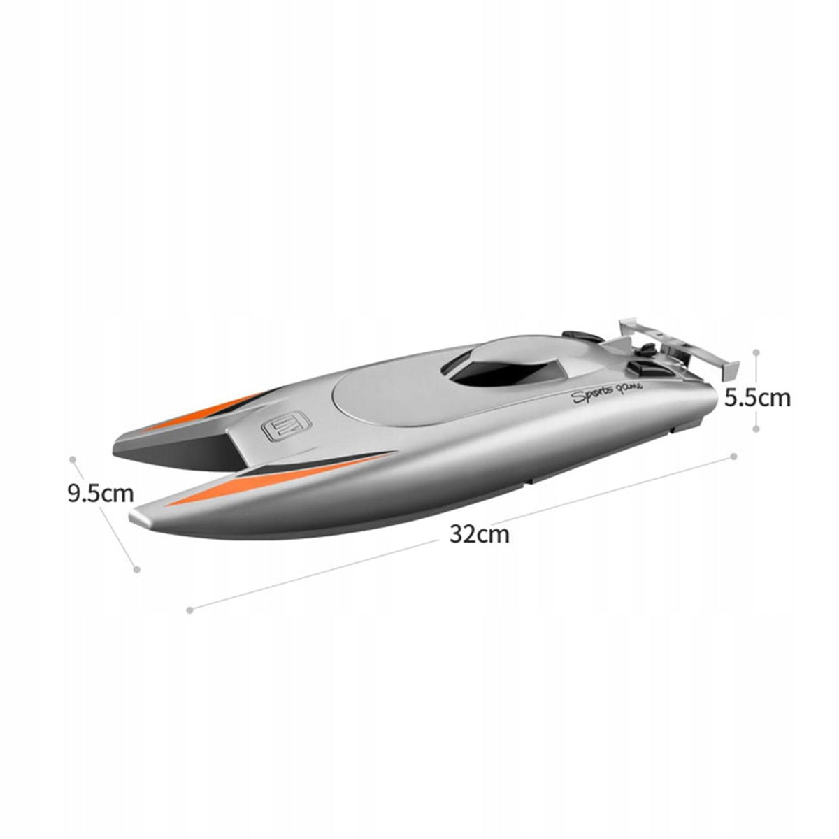 Toy Boat controlled remotely, fast yacht with remote control Manufacturer code Trevory-61036623