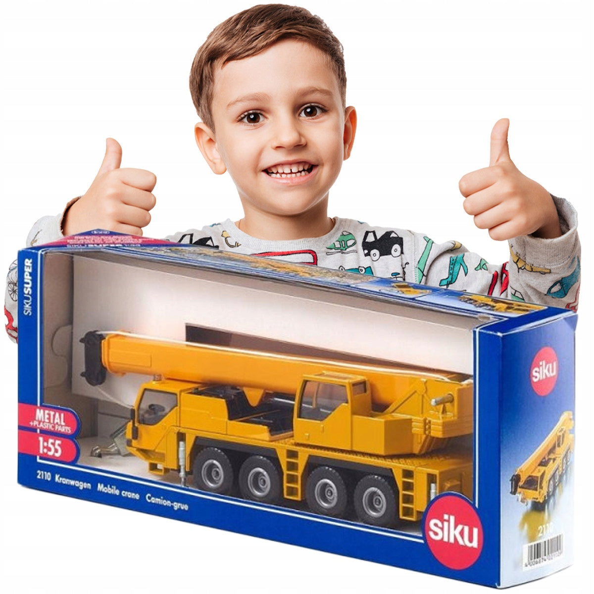 Toy CRANE VEHICLE Siku Super Metal IDEAL FOR CHILDREN Durable Color multicolor