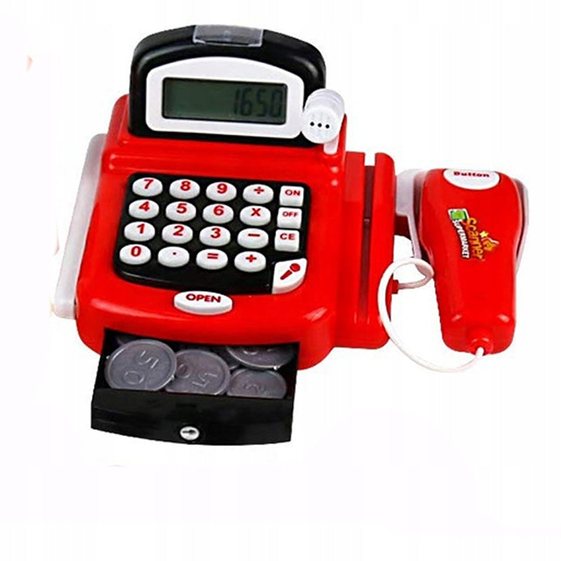 Toy Cash Register Shop Code Scanner Microphone Basket with Products Manufacturer code 1003924