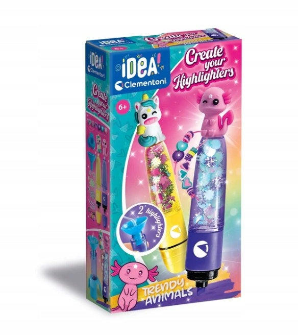 Toy DIY SET OF MARKERS HIGHLIGHTERS 2 COLORS Gift for 6-7-8 year old + Packaging status original