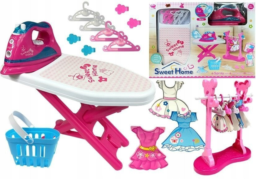 Toy Ironing Set with Sound Effects for Little Lady
