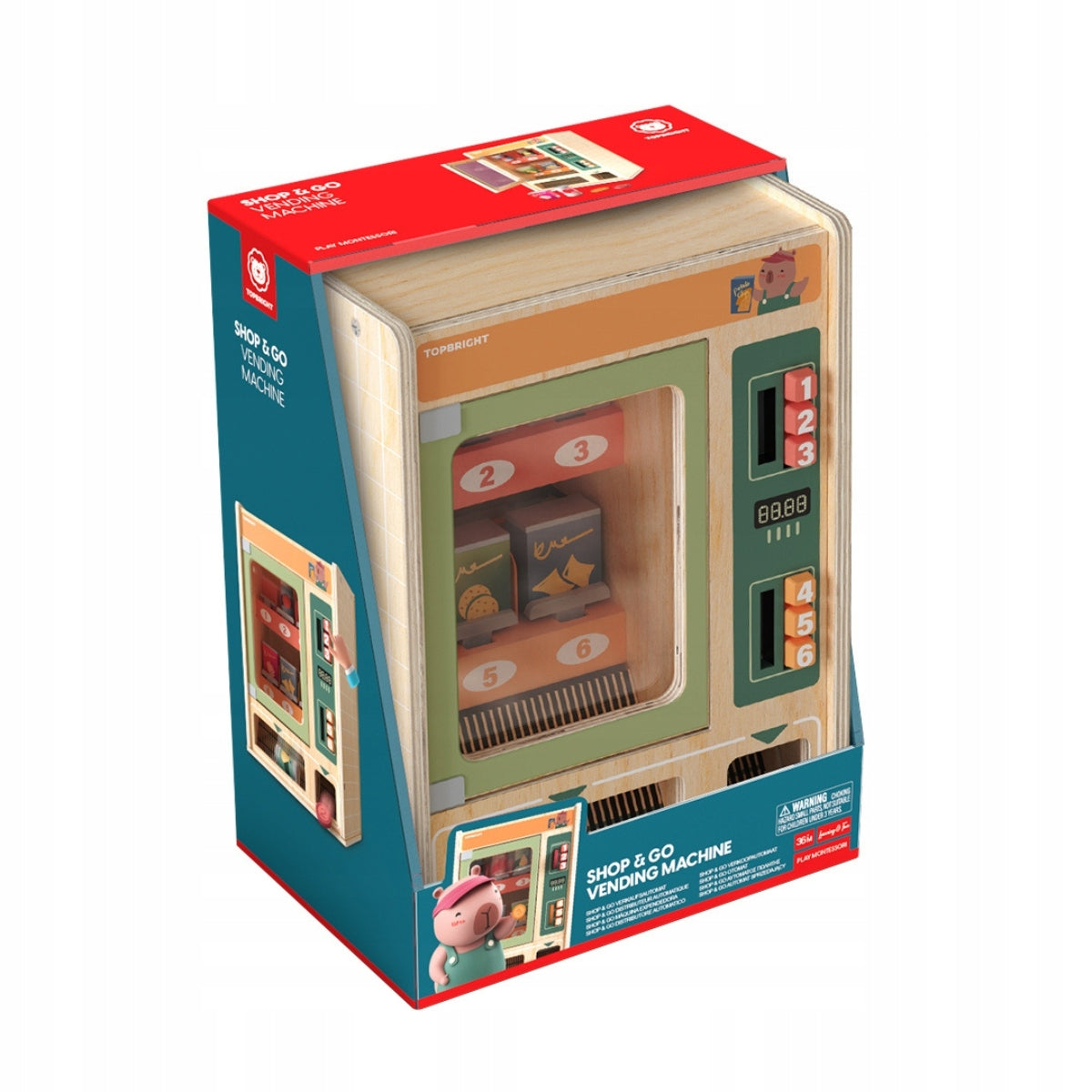 Toy Vending Machine for Kids Educational Toy 36m+ Topbright