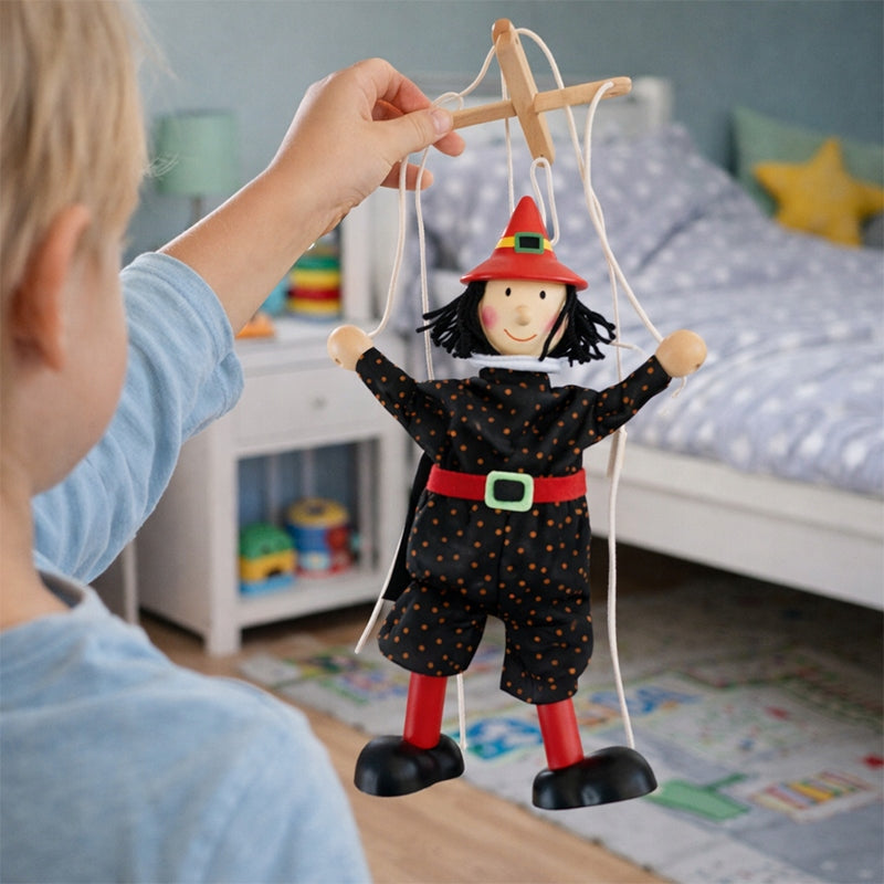 Toy Wooden Puppet Wizard Leon Kid's age 3＋ years