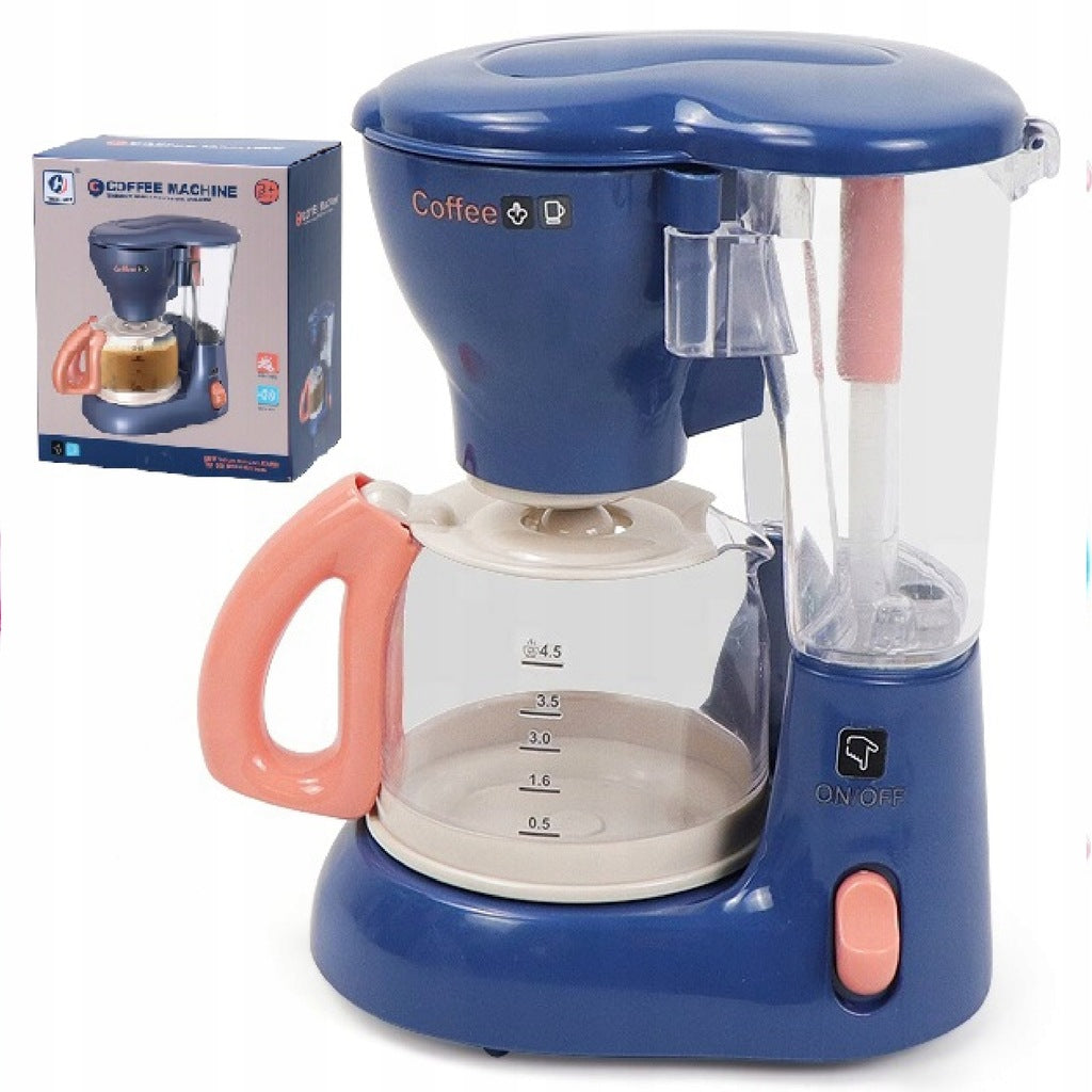 Toy coffee maker for toddler jug light LED effects