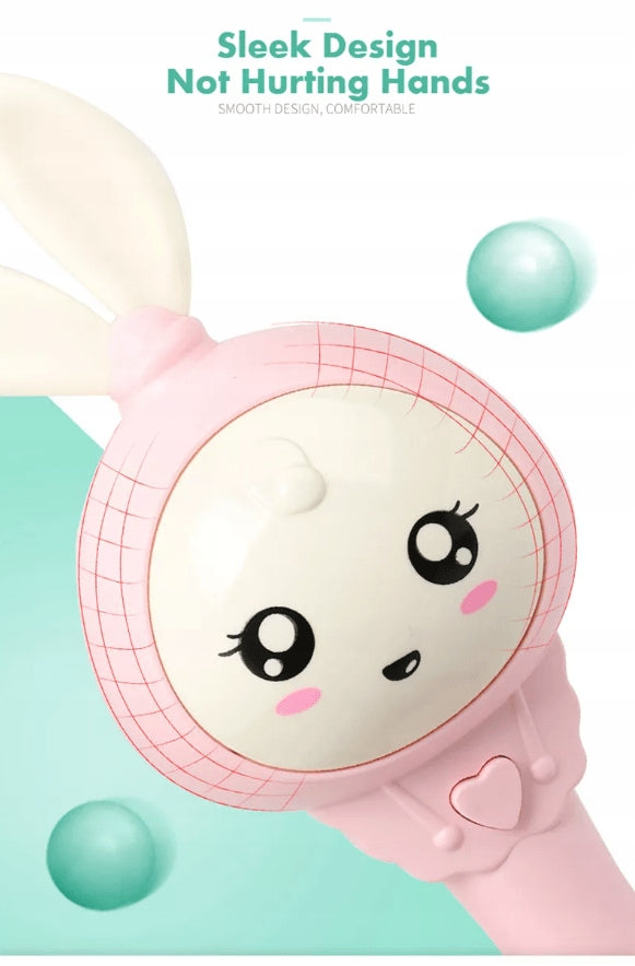 Toy-music rattle, educational "Pink Bunny" Kid's age 0＋