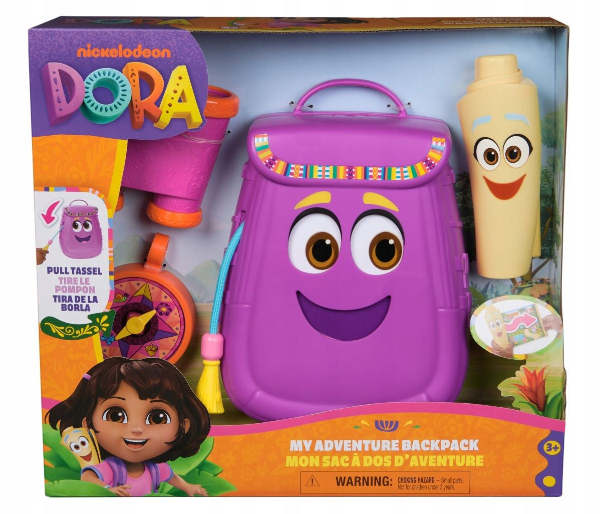 Toy set DORA backpack with accessories 4 pcs. plastic 3 years + Brand DORA