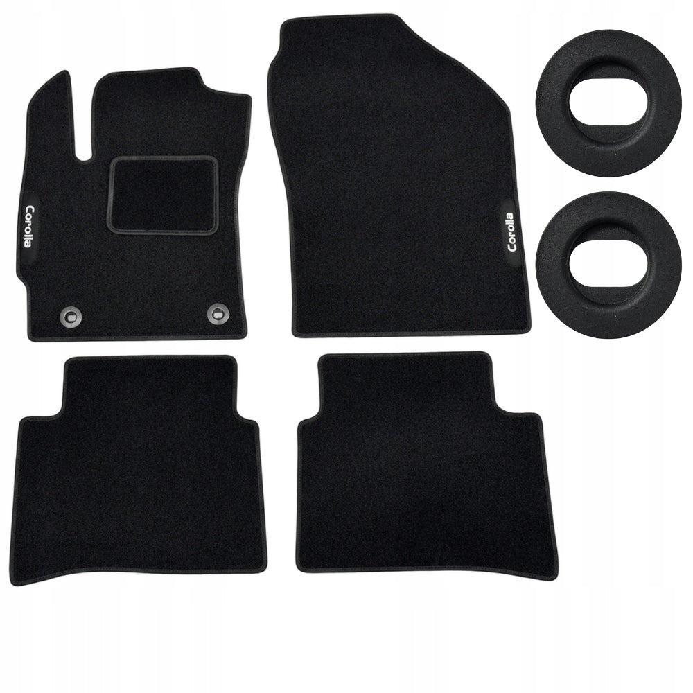 Toyota Corolla 1997 - 2026 Velour Car Rugs Each Gen EMBROIDERY NB