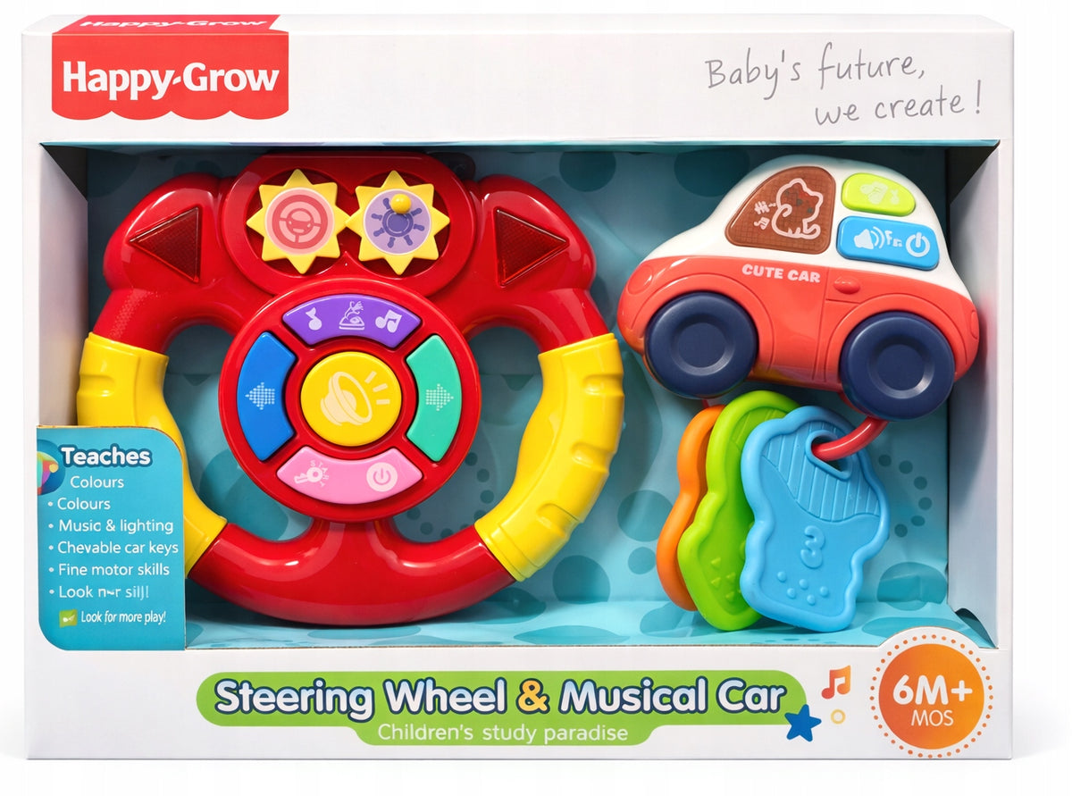 Toys Interactive set for babies steering wheel car keys 6m+ Packaging status original
