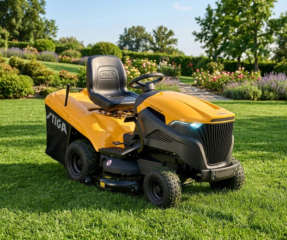 Tractor Lawn Mower STIGA Estate 7102 W Special Edition Honda V-TWIN Set Packaging status original