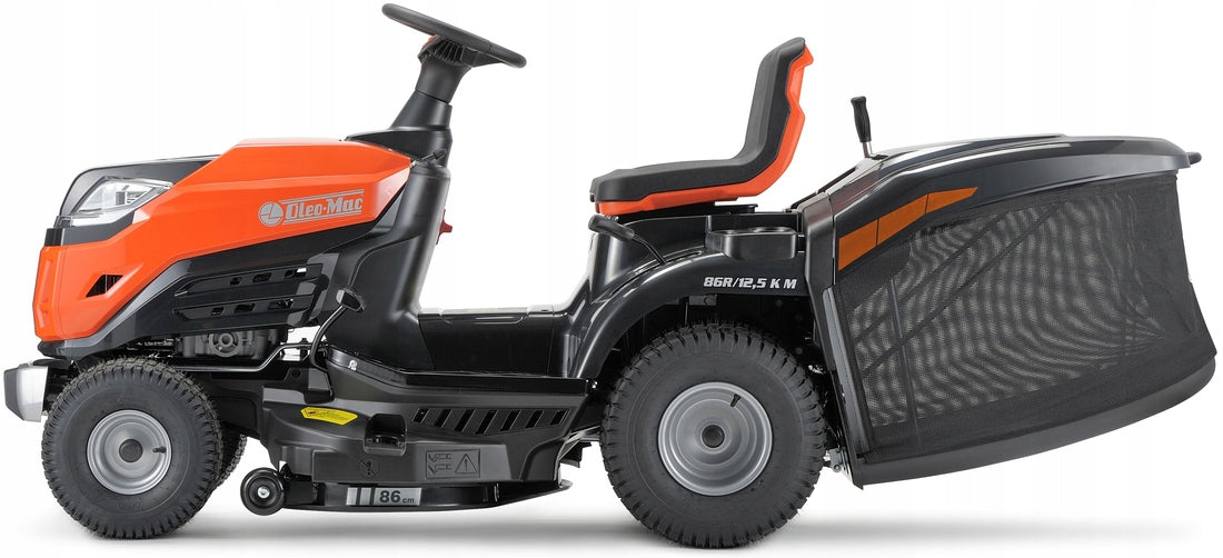 Tractor lawn mower Strong Oleo Mac OM 86cm Wheel drive Basket 300L Brand Oleo-Mac