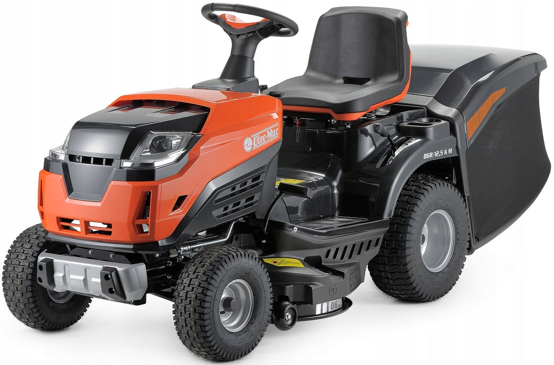 Tractor lawn mower Strong Oleo Mac OM 86cm Wheel drive Basket 300L Packaging status original