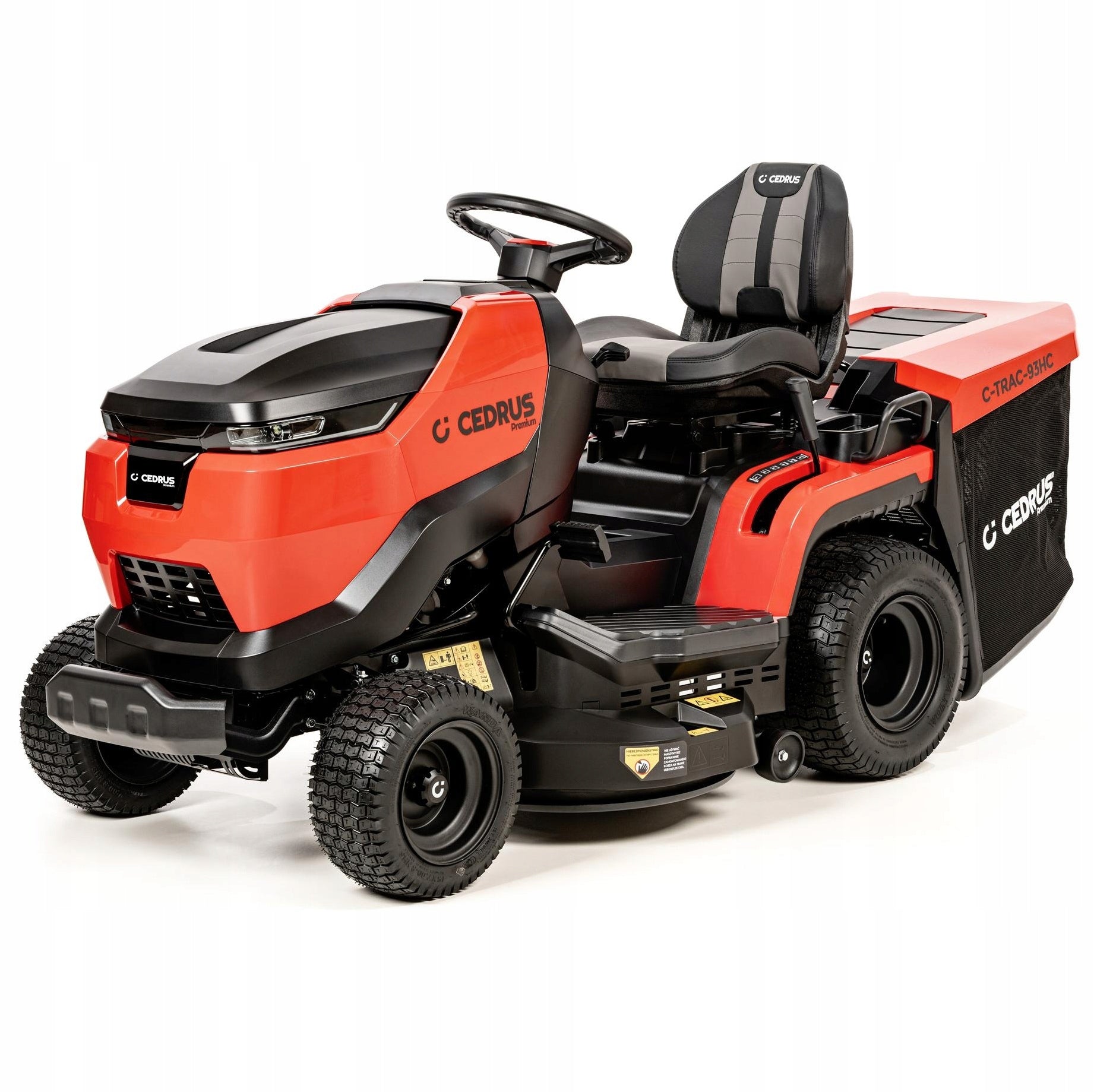 Tractor mower CEDRUS C-TRAC-93-HC-1 PREMIUM garden tractor with basket