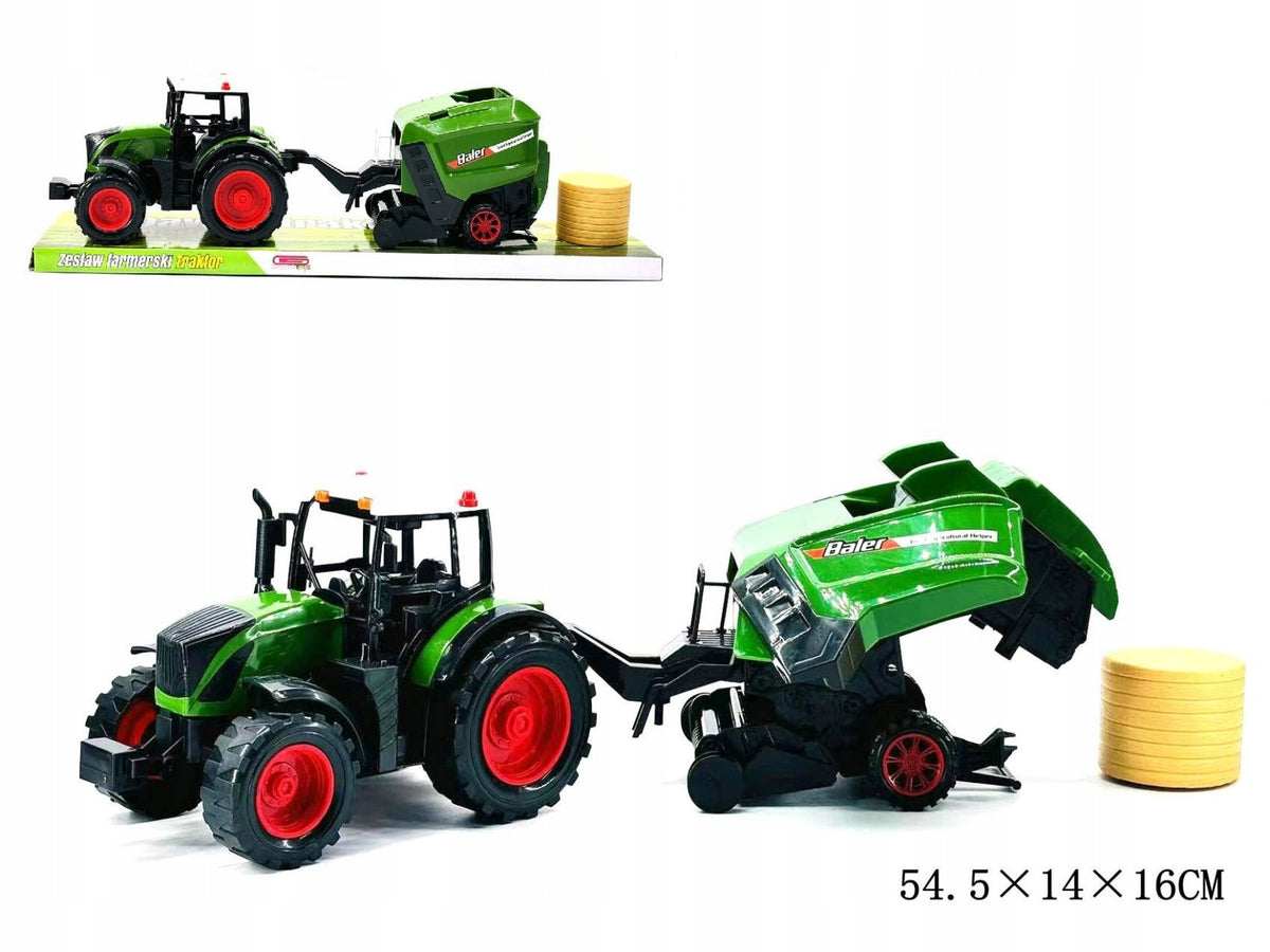 Tractor with baler machine, belarka 74t Brand Gazelo