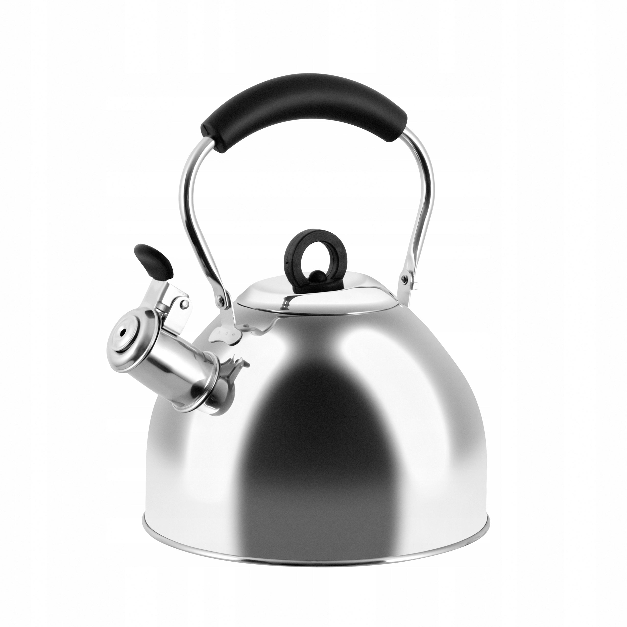 Traditional KETTLE 2,5L with Whistle INDUCTION Gas PROMIS HIGH GLOSS STEEL Packaging status original