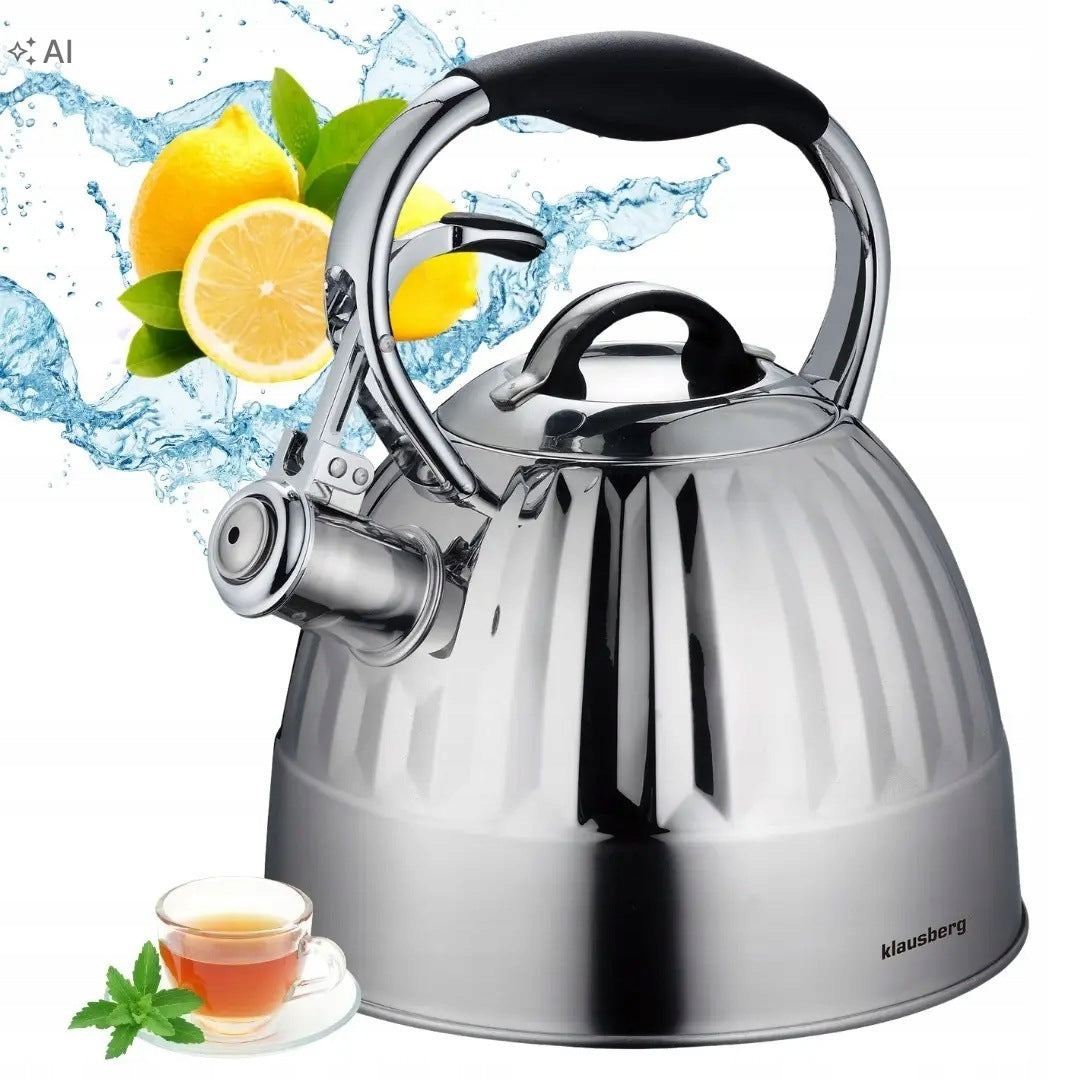 Traditional Kettle 3.0L Solid GAS Kettle INDUCTION STAINLESS STEEL