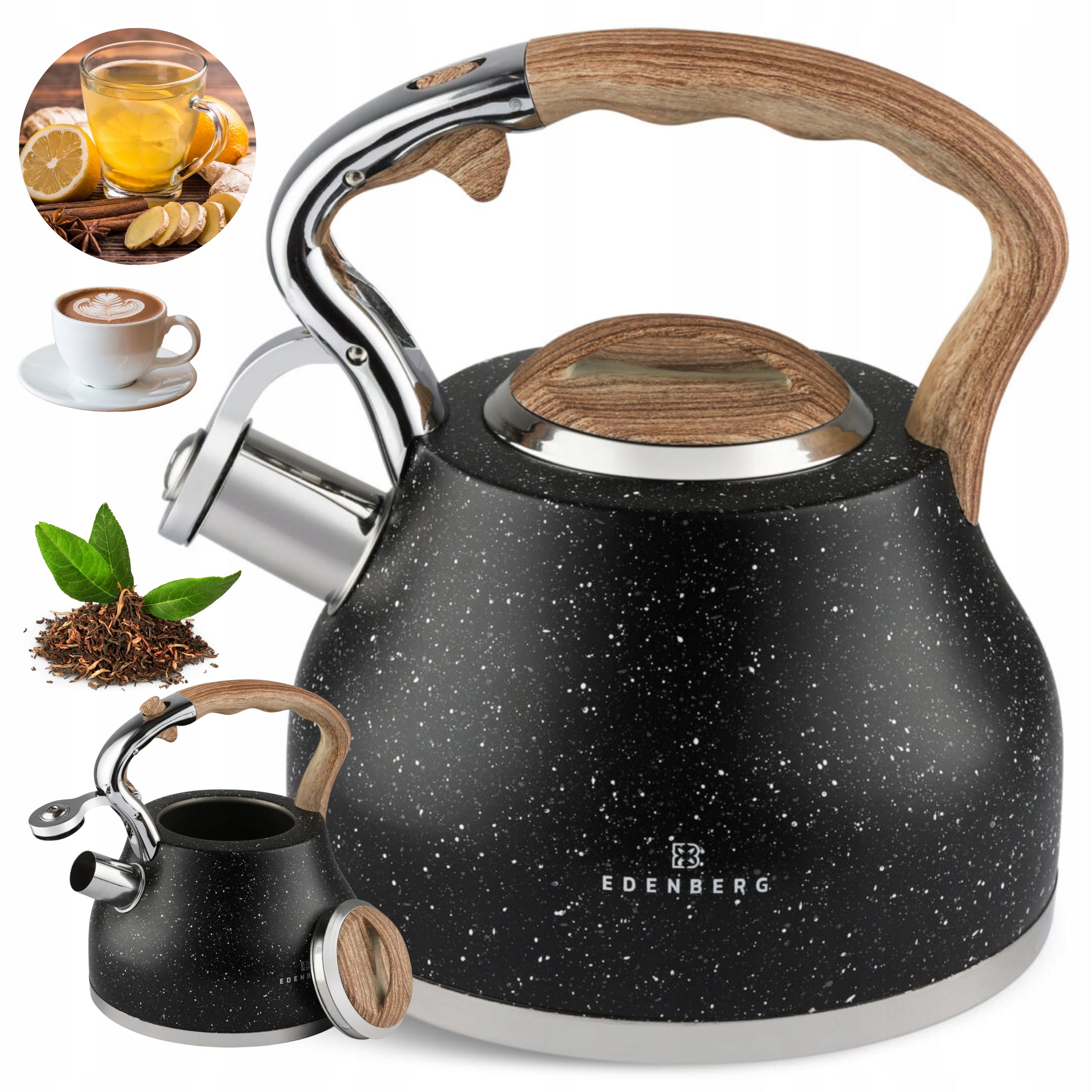 Traditional Kettle 3.0L with Whistle GAS INDUCTION STAINLESS STEEL 18/10