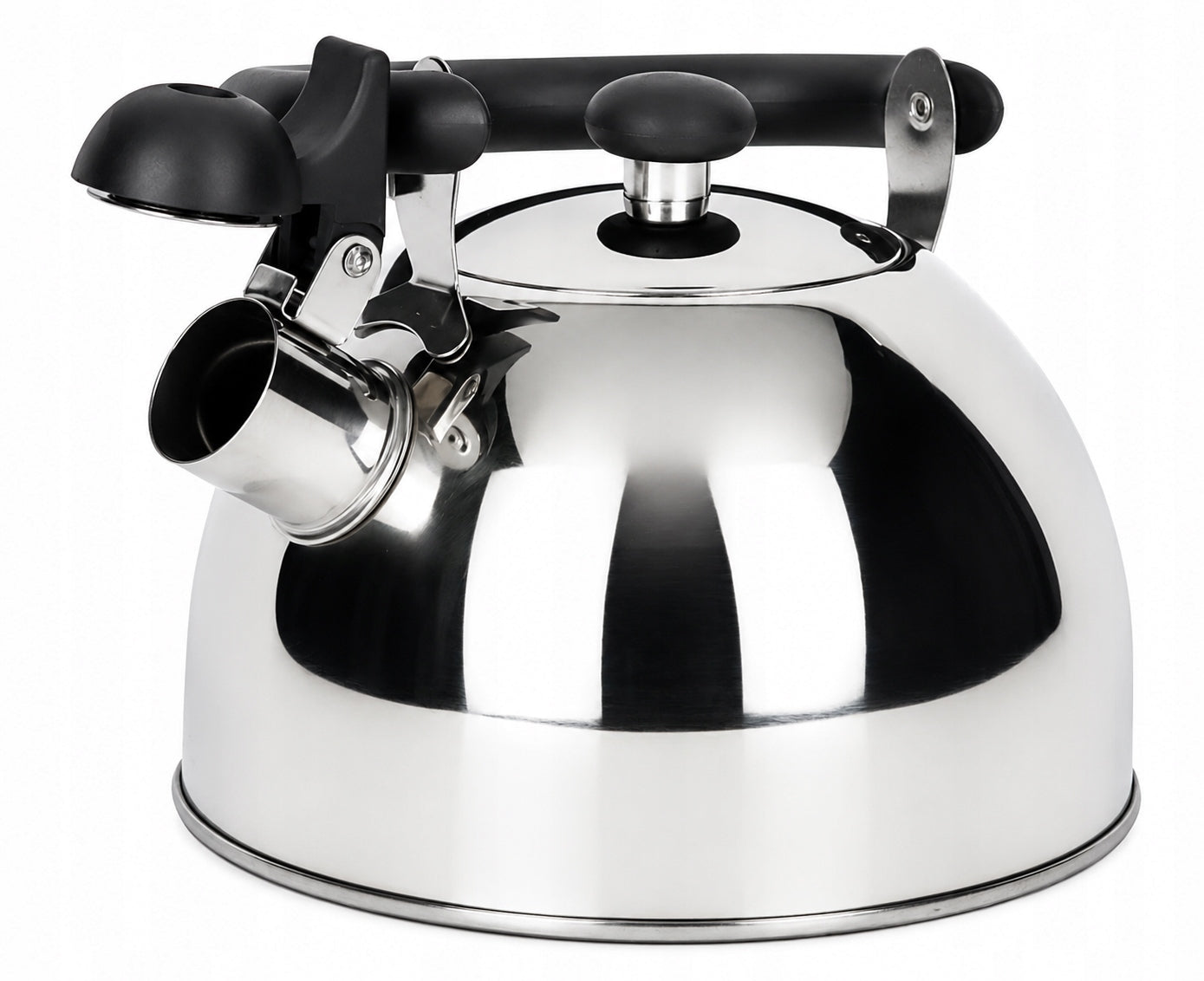 Traditional Kettle with Whistle Rossner 2L Stainless Steel Induction Gas Inox Packaging status original