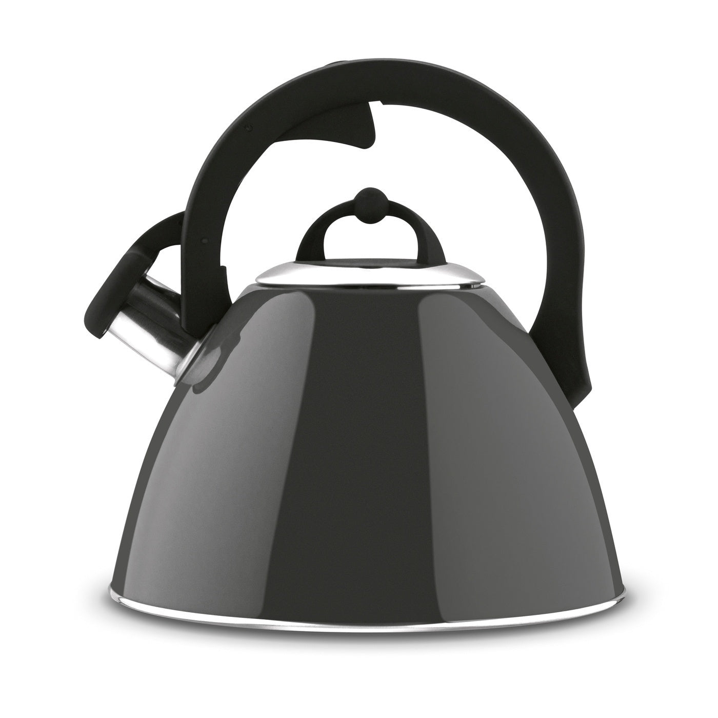Traditional LARGE GAS KETTLE with whistle kettle INDUCTION grey 3L Norton Brand Konighoffer